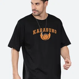 Mad Over Print Typography Printed Drop-Shoulder Sleeves Cotton Oversized T-Shirt image 5