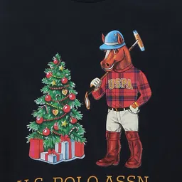 U.S. Polo Assn. Kids Boys Graphic Printed Pure Cotton T-shirt image 3