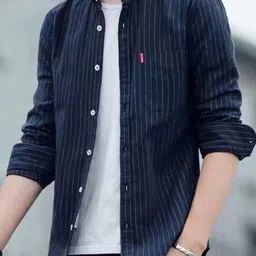 The Roadster Lifestyle Co Striped Cotton Button-Down Collar Long Sleeved Casual Shirt-image-29