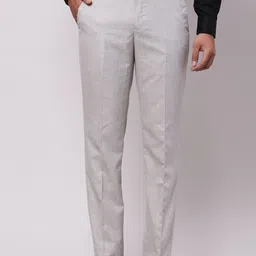 Park Avenue Men Solid Formal Trousers-picture-17