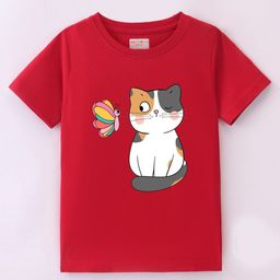 BLUSHES Kids Graphic Printed Round Neck Cotton T-shirt-picture-3