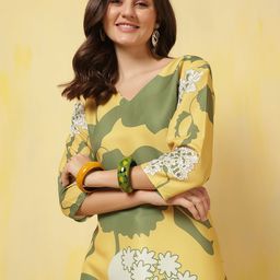 Anouk Rustic Women Floral Printed Straight Kurta-picture-12