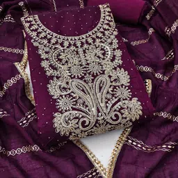 Suha Embroidered Unstitched Dress Material-picture-17