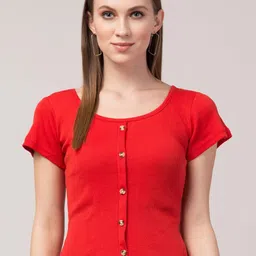 Western Women Round Neck Cotton Regular Crop Top-image-72