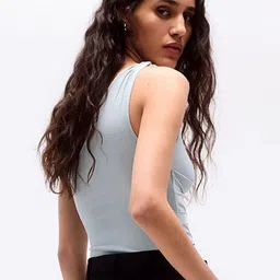 StyleCast x Revolte Women Solid One Shoulder Top image 4