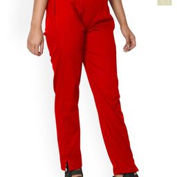 SRISARAS Women Pack Of 2 Cotton Pleated Trousers-picture-47