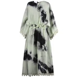 Wish Karo Girls Flared Sleeve Georgette Fit & Flare Dress-picture-40