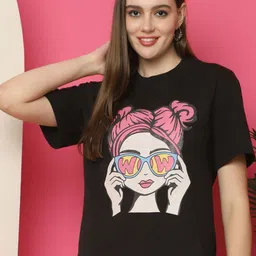 Dreambe Women Printed T-shirt-image-61