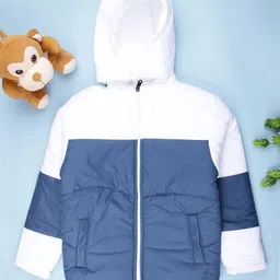 V-Mart Boys Hooded Colourblocked Padded Jacket-image-65