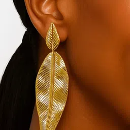 ISHTAARA Gold-Plated Stainless Steel Earrings-picture-26