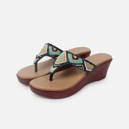 Anouk Women Embellished Synthetic Open Toe Flats image 2