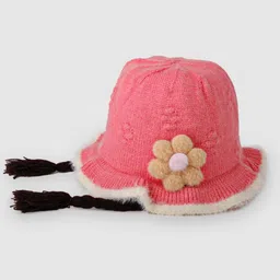 DukieKooky Unisex Kids Embroidered Woollen Beanie image 2