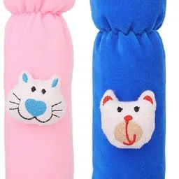 trivika and sons Baby Feeding Bottle Cover (Pack of 2) - Soft Velvet, Cute Design, Washable-picture-34