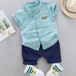WINSWORLD ENTERPRISE Boys Printed Short Sleeves Shirt With Shorts-picture-15