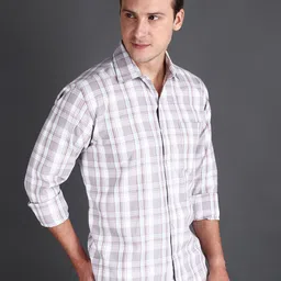 APPEL TOUCH Men Comfort Tailored Fit Tartan Checks Opaque Checked Casual Shirt image 2