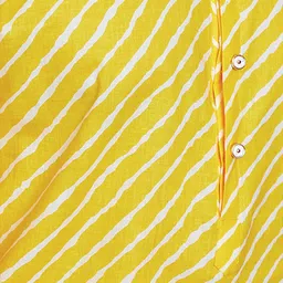 VASTRAMAY Men Plus Size Leheriya Printed Mandarin Collar Kurta image 2