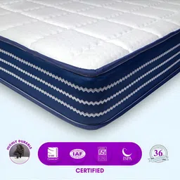 SLEEP SPA White & Blue Quilted Orthopedic Queen Size Mattress image 5