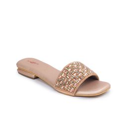 Shezone Women Embellished Open Toe Flats-picture-12