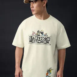 The Souled Store Men Cartoon Network Printed Pure Cotton Oversized T-shirt-picture-38
