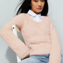 max Women Pullover with Embellished Detail-image-40