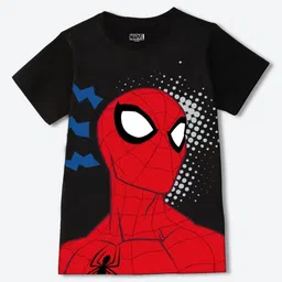 YK Marvel Boys Spider-Man Graphic Printed Round Neck Regular Fit T-shirt-picture-25