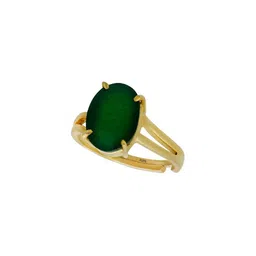 3.25 Ratti Panna Emerald Adjustable Ring With Lab Certificate-image-59