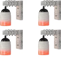 SOMIL Orange Glass Cylinder Printed Wall Lamps-picture-32