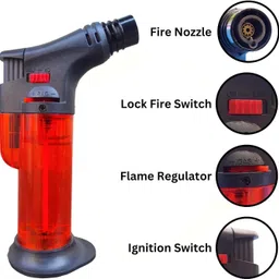 looktook Jet Flame Refillable Lighter Jet Flame Refillable Cigarette Lighter Pocket Lighter image 3