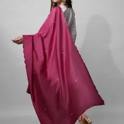 Rujave Women Embroidered Regular Sequinned Kurta with Trousers & With Dupatta image 5