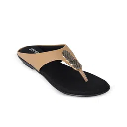 GRETA Women Solid Slip-On One Toe Flats-image-1
