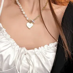 Arzonai Gold-Toned Stainless Steel Necklace-picture-39