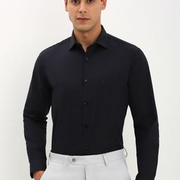 Allen Solly Men Spread Collar Solid Cotton Slim Fit Formal Shirt-picture-32