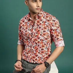 SHOWOFFFF Men Standard Slim Fit Floral Printed Casual Shirt-picture-24