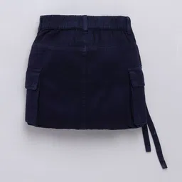 Naughty Ninos Girls Pure Cotton Mini A-Line Cargo Skirt image 2