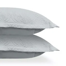 LABHAM Grey Quilted 300 GSM King Bed Cover image 3