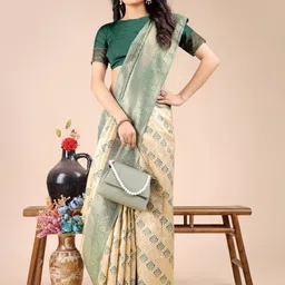 KALINI Woven Design Zari Banarasi Saree image 5
