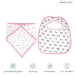 The White Cradle  Infant Pack Of 2 Printed Bibs image 3