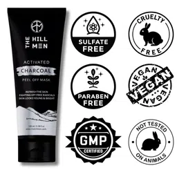 The Hill Men Activated Charcoal Peel Off Mask- 100 ml image 2