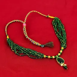 NIKYANKA Rajputi Gold-Plated Artificial Stones and Beads Necklace-picture-33