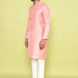 Arihant Rai Sinha Men Embroidered Regular Thread Work Kurta with Trousers image 4