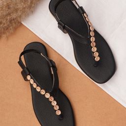 Froh Feet Women Open Toe T-Strap Flats-picture-15