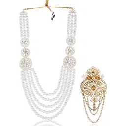 JIYANSHI FASHION Men White Jewellery Set-picture-21