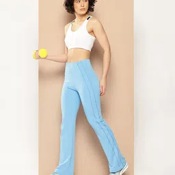 Alcis Women Drytech+ Mid-Rise Slim Fit Flare Track Pant-image-39