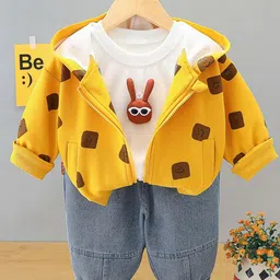 StyleCast x Revolte Boys Printed Pure Cotton Coat with Trousers-picture-35