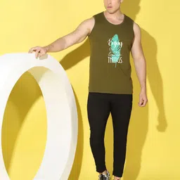 WOOSTRO Men Pack of 2 Typography Printed Round Neck Slim Fit Printed T-shirts image 2