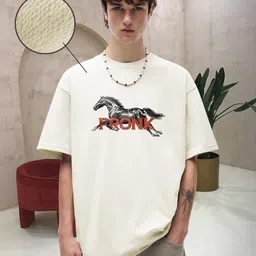 PRONK Graphic Printed Cotton Oversized T-Shirt-picture-22