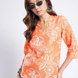 Anouk Rustic Floral Printed Kurti-picture-24