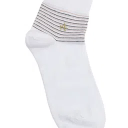 Arrow Men Pack Of 3 Striped Pure Cotton Ankle-Length Socks image 5