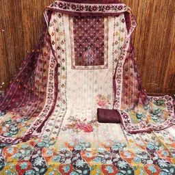 VARNI FABRICS Printed Unstitched Dress Material image 3