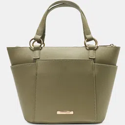 Forever Glam by Pantaloons Women Textured Structured Satchel Bag image 3